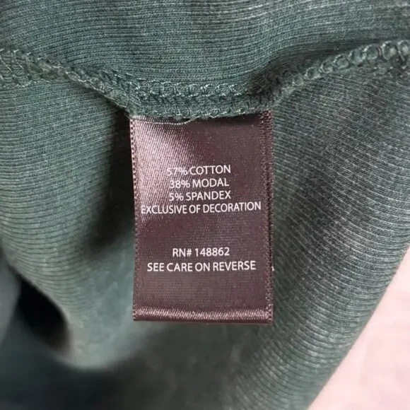 Torrid Cotton Modal Scoop Neck Ribbed Crochet Long Sleeve Top Size 2 - Picture 8 of 8